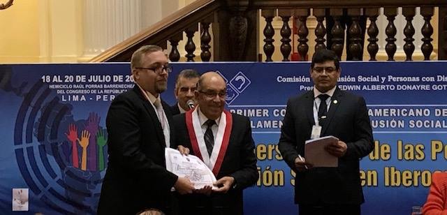 Dispurse tilldelades priset "Ett Integrerat Peru"