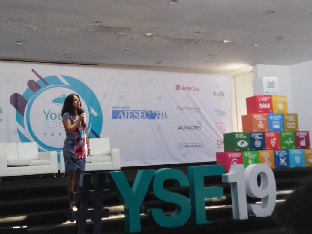 Dispurse medverkade i 2019 års Youth Speak Forum