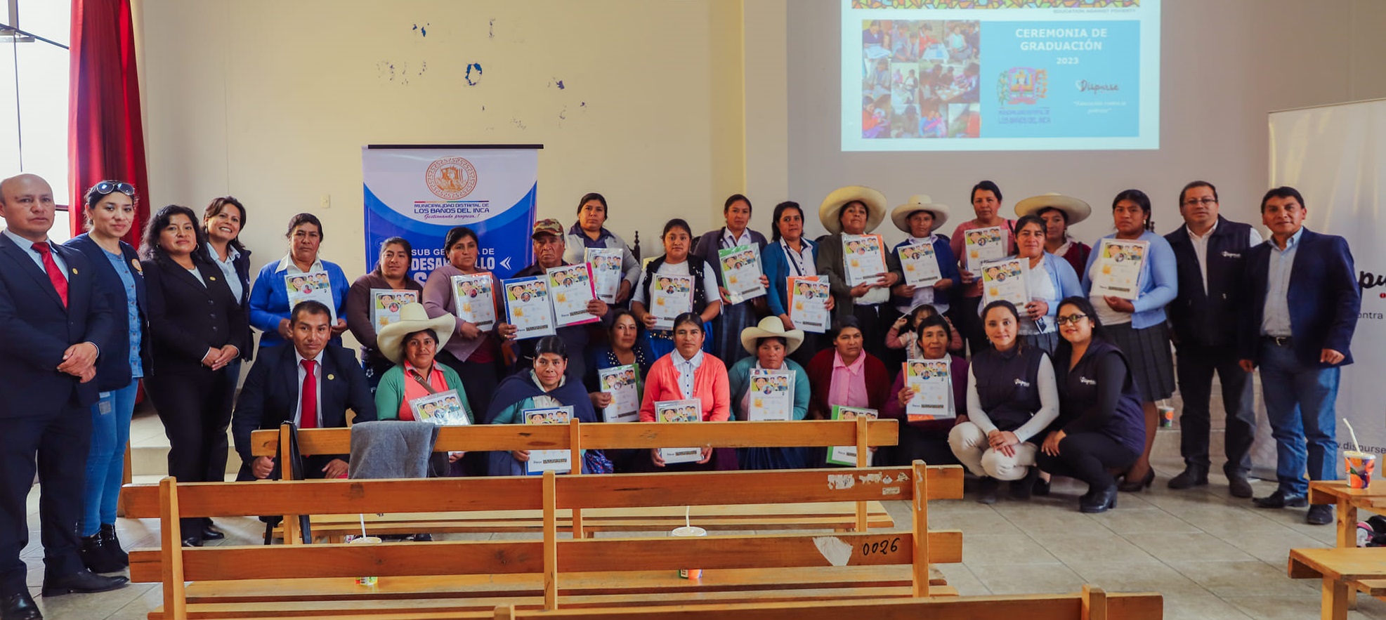 138 students completed their literacy process in the Los Baños del Inca district