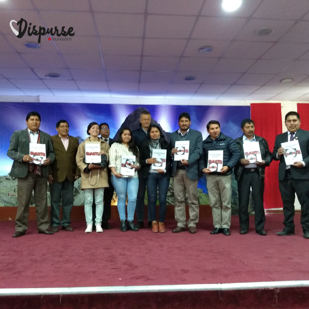 Dispurse Foundation presenterade en diagnostisk studie om lokal utveckling i 9 distrikt i regionen Cusco i Peru