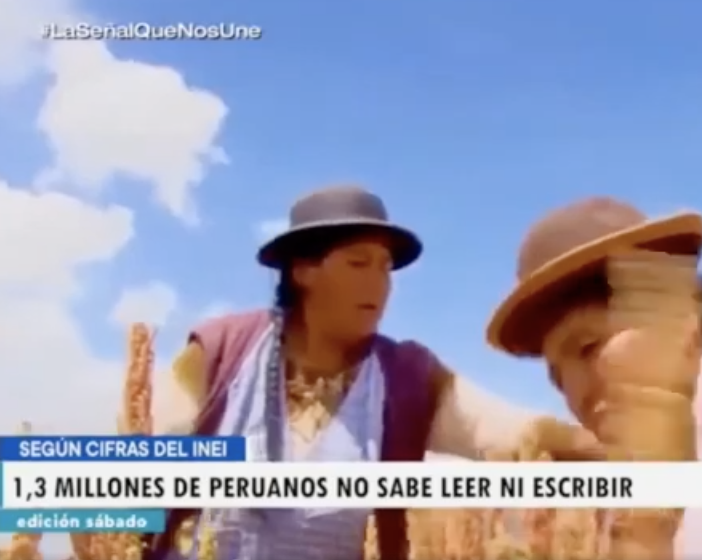 TV Perú tar upp bristen på läs och skrivkunnighet bland befolkningen på landsbygden i Peru.